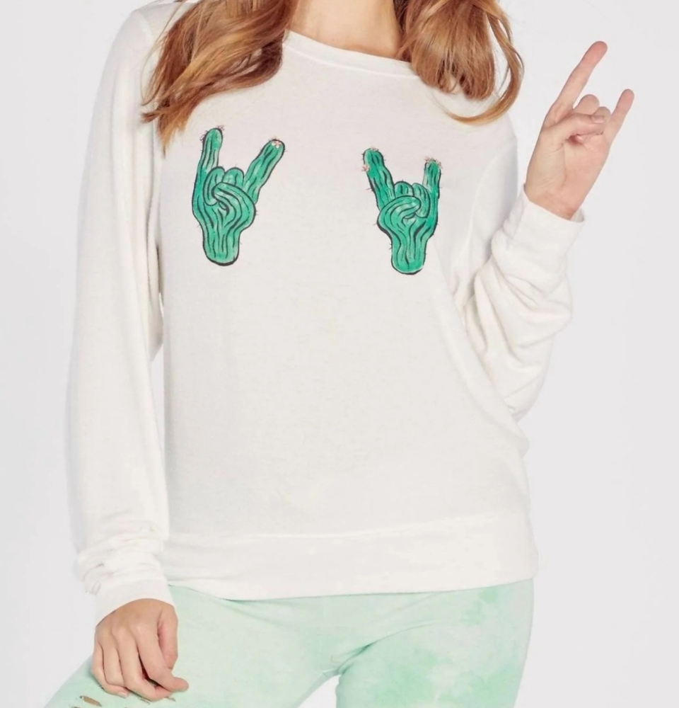 Wildfox Rock On Saguro Bbj Women's‎ Sweatshirt.